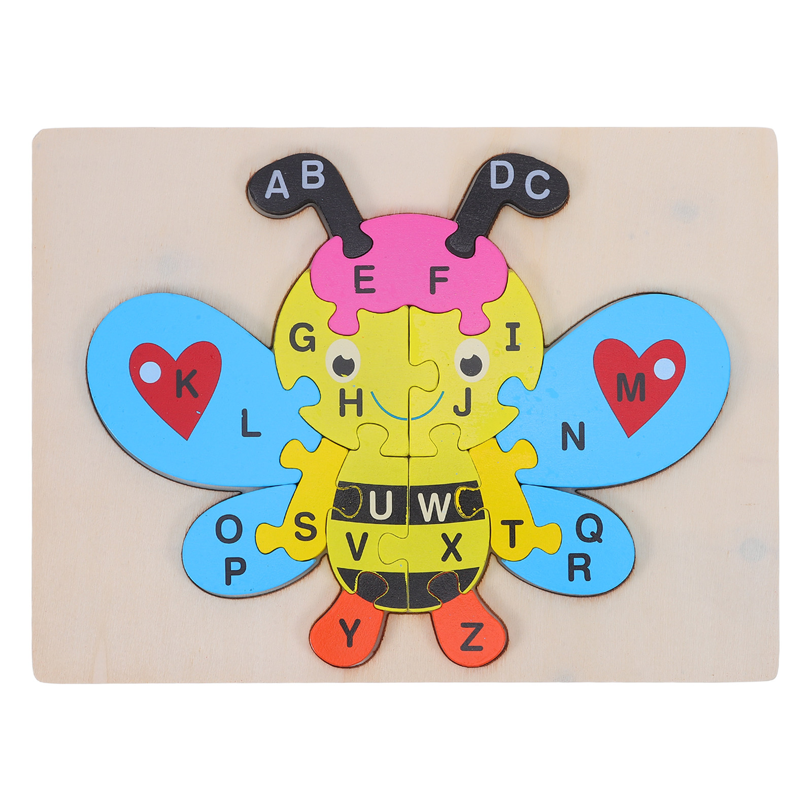 1Set Wooden Alphabet Puzzle Be - Abc Kids Early Education recension och pris